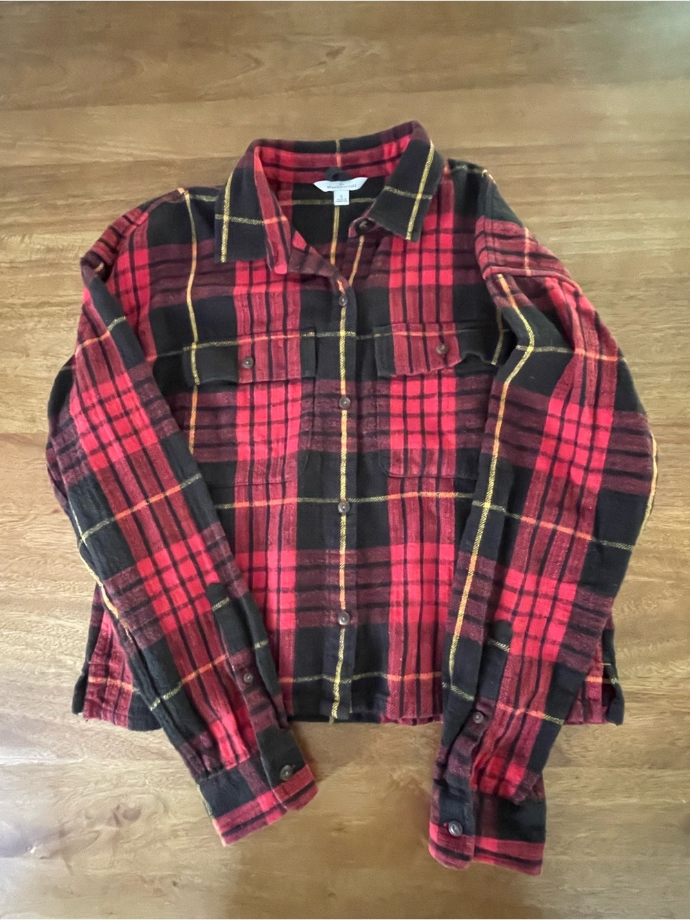L.L.Bean Signature Heritage Textured Flannel Shirt, Cropped